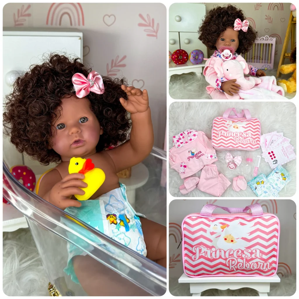 Bebê Reborn Negra Realista